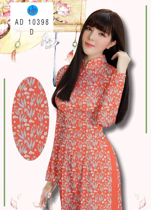 Vải Áo Dài Hoa Nhí Kiểu Mới AD 10398 44 Vải Áo Dài Hoa Nhí Kiểu Mới AD 10398