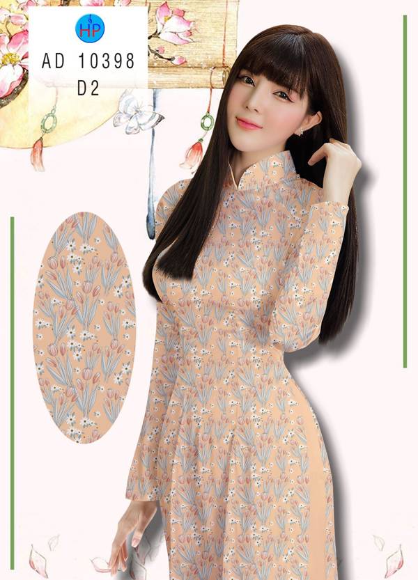 Vải Áo Dài Hoa Nhí Kiểu Mới AD 10398 46 Vải Áo Dài Hoa Nhí Kiểu Mới AD 10398