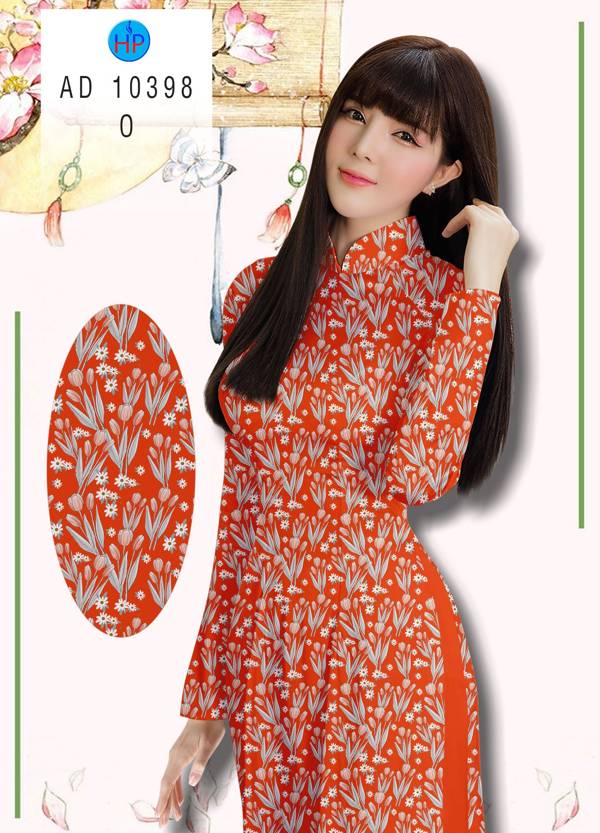 Vải Áo Dài Hoa Nhí Kiểu Mới AD 10398 49 Vải Áo Dài Hoa Nhí Kiểu Mới AD 10398