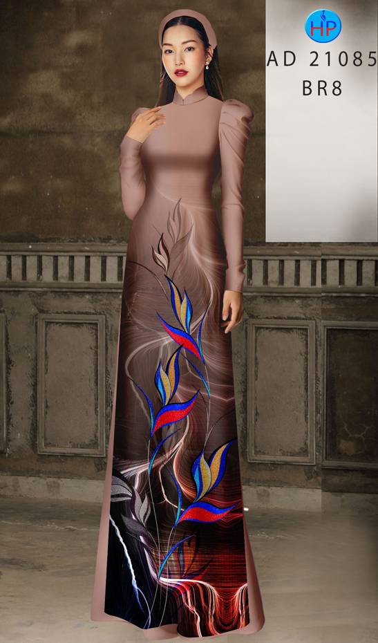 Vải Áo Dài Hoa Thiên Điểu Độc Đáo AD 21085 40 Vải Áo Dài Hoa Thiên Điểu Độc Đáo AD 21085