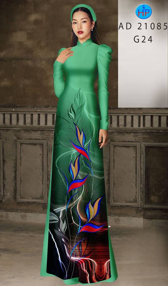 Vải Áo Dài Hoa Thiên Điểu Độc Đáo AD 21085 44 Vải Áo Dài Hoa Thiên Điểu Độc Đáo AD 21085