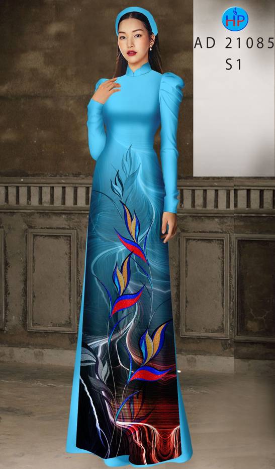Vải Áo Dài Hoa Thiên Điểu Độc Đáo AD 21085 49 Vải Áo Dài Hoa Thiên Điểu Độc Đáo AD 21085