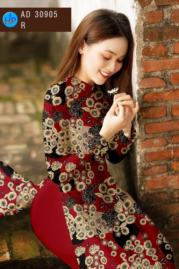 Vải Áo Dài Hoa Đều Vừa Ra AD 30905 42 Vải Áo Dài Hoa Đều Vừa Ra  AD 30905