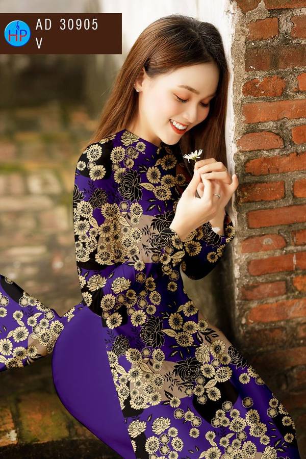 Vải Áo Dài Hoa Đều Vừa Ra AD 30905 47 Vải Áo Dài Hoa Đều Vừa Ra  AD 30905