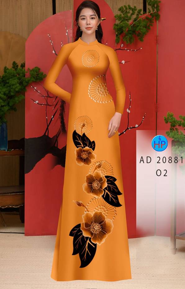 Vải Áo Dài Hoa In 3D Kiểu Mới AD 20881 42 Vải Áo Dài Hoa In 3D Kiểu Mới AD 20881