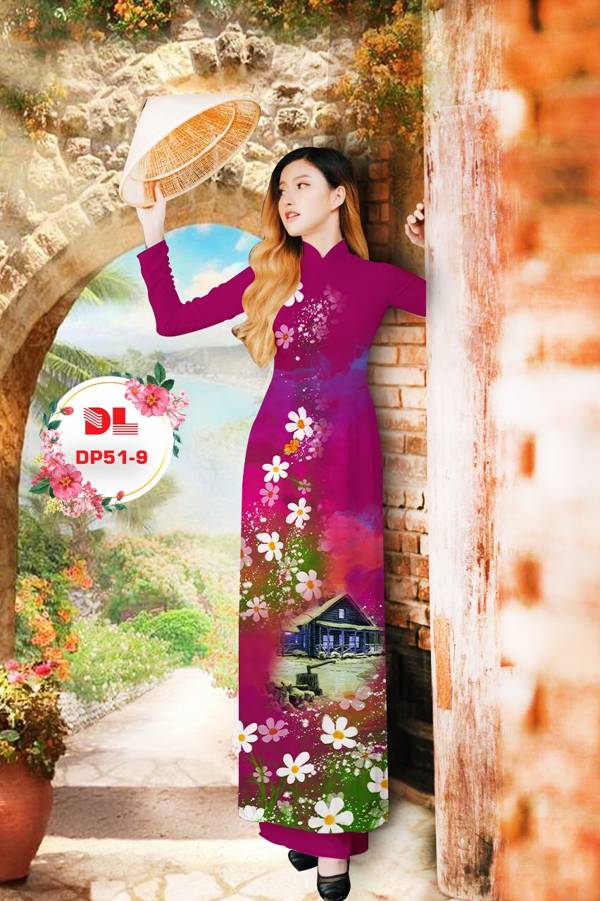 Vải Áo Dài Phong Cảnh Mới Ra AD DP51 23 Vải Áo Dài Phong Cảnh Mới Ra AD DP51