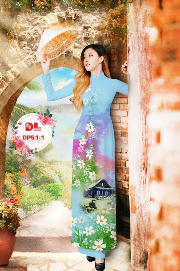 Vải Áo Dài Phong Cảnh Mới Ra AD DP51 24 Vải Áo Dài Phong Cảnh Mới Ra AD DP51