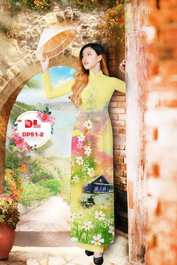Vải Áo Dài Phong Cảnh Mới Ra AD DP51 25 Vải Áo Dài Phong Cảnh Mới Ra AD DP51