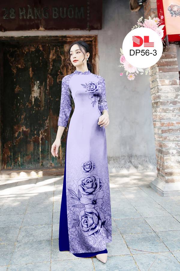 Vải Áo Dài Hoa Hồng Mới Ra AD DP56 19 Vải Áo Dài Hoa Hồng Mới Ra AD DP56