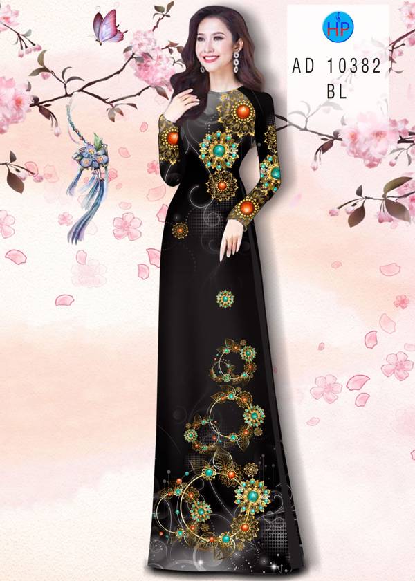 Vải Áo Dài Hoa Văn Mới Ra AD 10382 39 Vải Áo Dài Hoa Văn Mới Ra AD 10382