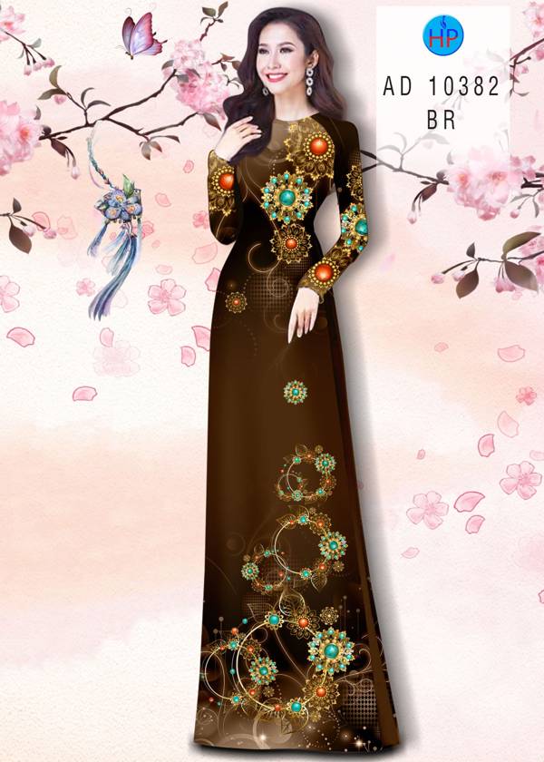 Vải Áo Dài Hoa Văn Mới Ra AD 10382 44 Vải Áo Dài Hoa Văn Mới Ra AD 10382