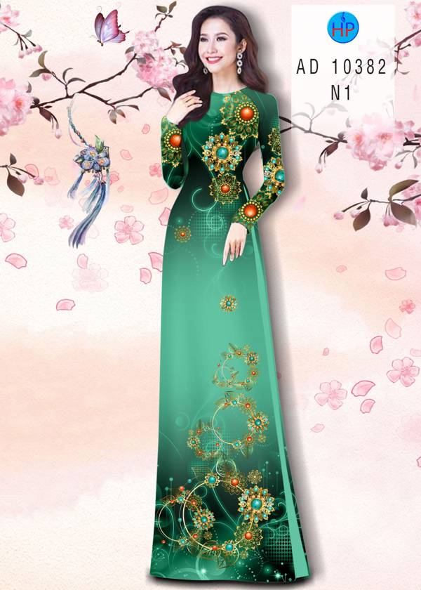 Vải Áo Dài Hoa Văn Mới Ra AD 10382 46 Vải Áo Dài Hoa Văn Mới Ra AD 10382
