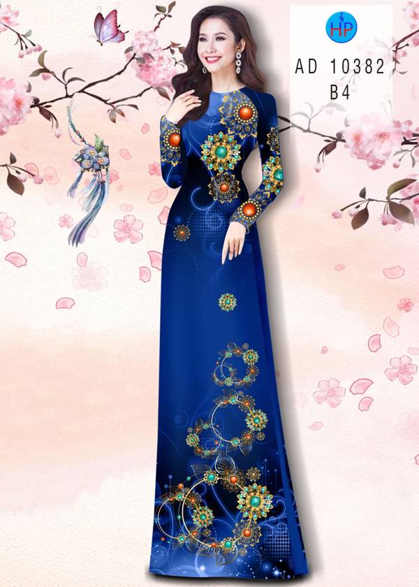 Vải Áo Dài Hoa Văn Mới Ra AD 10382 43 Vải Áo Dài Hoa Văn Mới Ra AD 10382