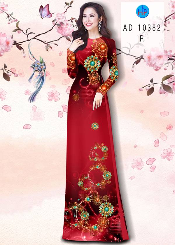 Vải Áo Dài Hoa Văn Mới Ra AD 10382 50 Vải Áo Dài Hoa Văn Mới Ra AD 10382