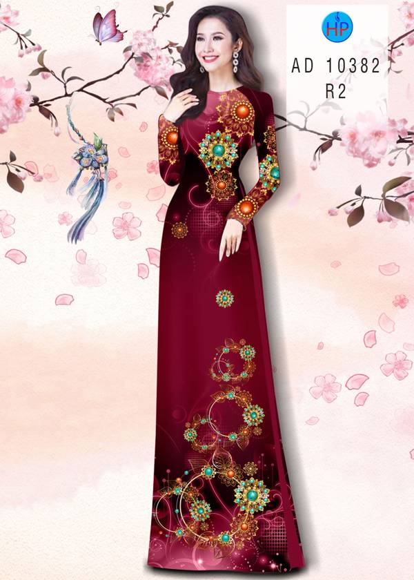 Vải Áo Dài Hoa Văn Mới Ra AD 10382 49 Vải Áo Dài Hoa Văn Mới Ra AD 10382