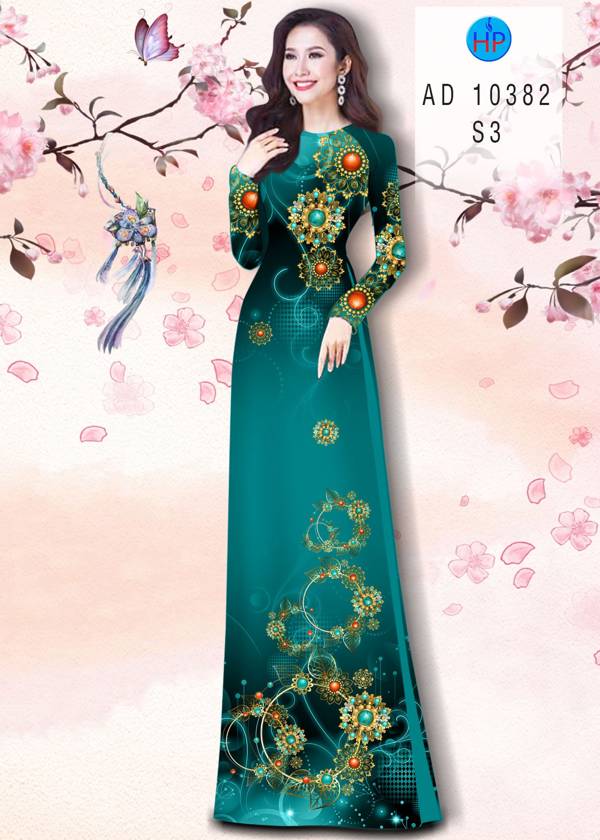 Vải Áo Dài Hoa Văn Mới Ra AD 10382 52 Vải Áo Dài Hoa Văn Mới Ra AD 10382