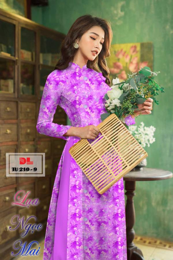 Vải Áo Dài Hoa Đều Thiết Kế 2021 AD TU210 34 Vải Áo Dài Hoa Đều Thiết Kế 2021 AD TU210