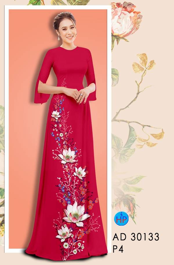 Vải Áo Dài Hoa Sen Thiết Kế 2021 AD 30133 42 Vải Áo Dài Hoa Sen Thiết Kế 2021 AD 30133