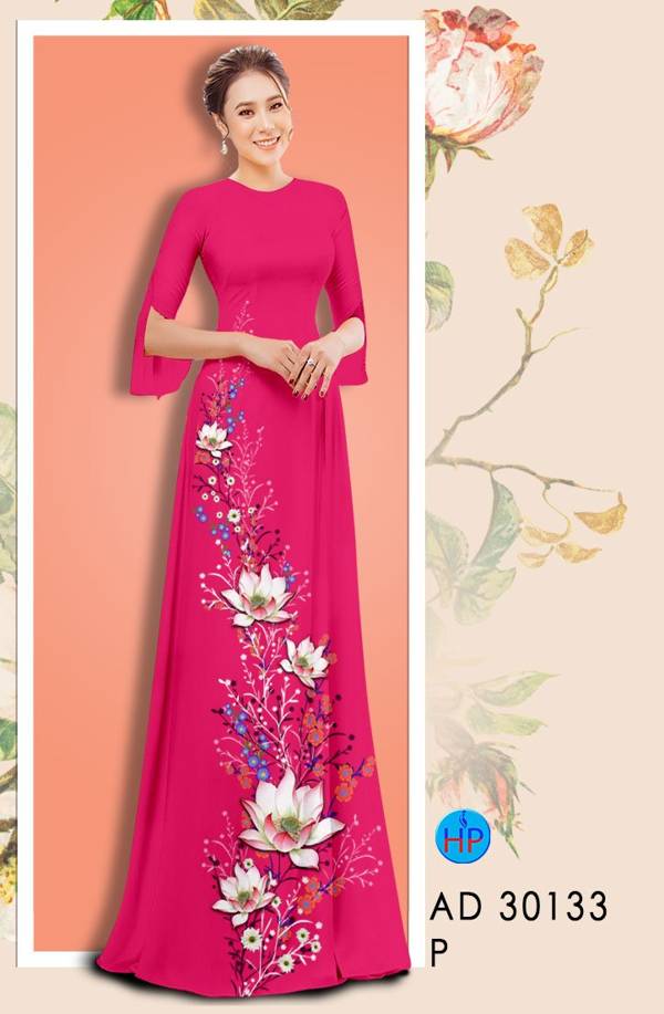 Vải Áo Dài Hoa Sen Thiết Kế 2021 AD 30133 41 Vải Áo Dài Hoa Sen Thiết Kế 2021 AD 30133