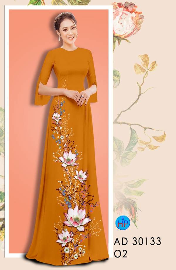 Vải Áo Dài Hoa Sen Thiết Kế 2021 AD 30133 43 Vải Áo Dài Hoa Sen Thiết Kế 2021 AD 30133