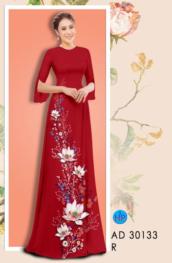 Vải Áo Dài Hoa Sen Thiết Kế 2021 AD 30133 44 Vải Áo Dài Hoa Sen Thiết Kế 2021 AD 30133