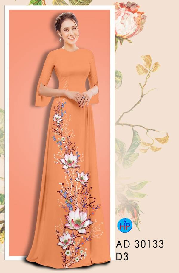 Vải Áo Dài Hoa Sen Thiết Kế 2021 AD 30133 56 Vải Áo Dài Hoa Sen Thiết Kế 2021 AD 30133