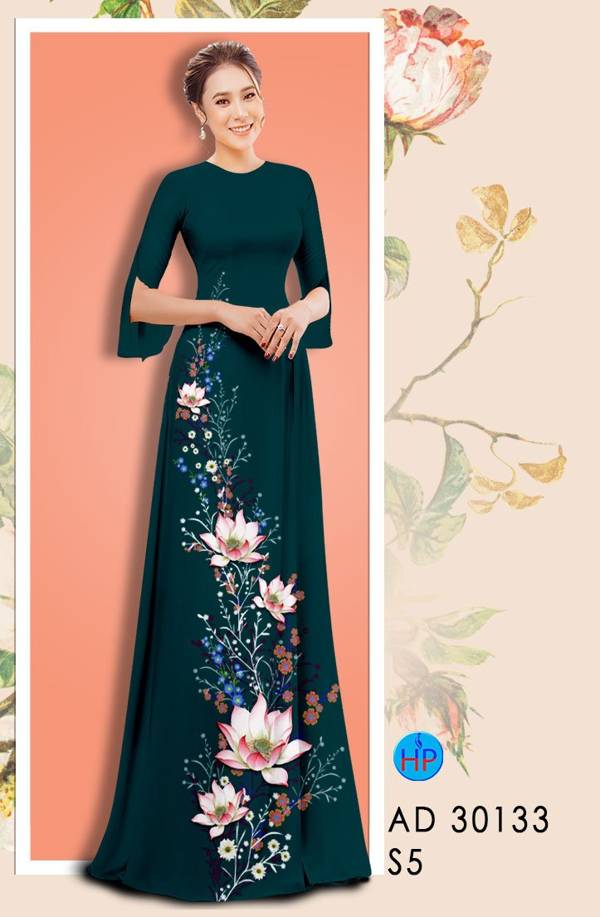 Vải Áo Dài Hoa Sen Thiết Kế 2021 AD 30133 54 Vải Áo Dài Hoa Sen Thiết Kế 2021 AD 30133