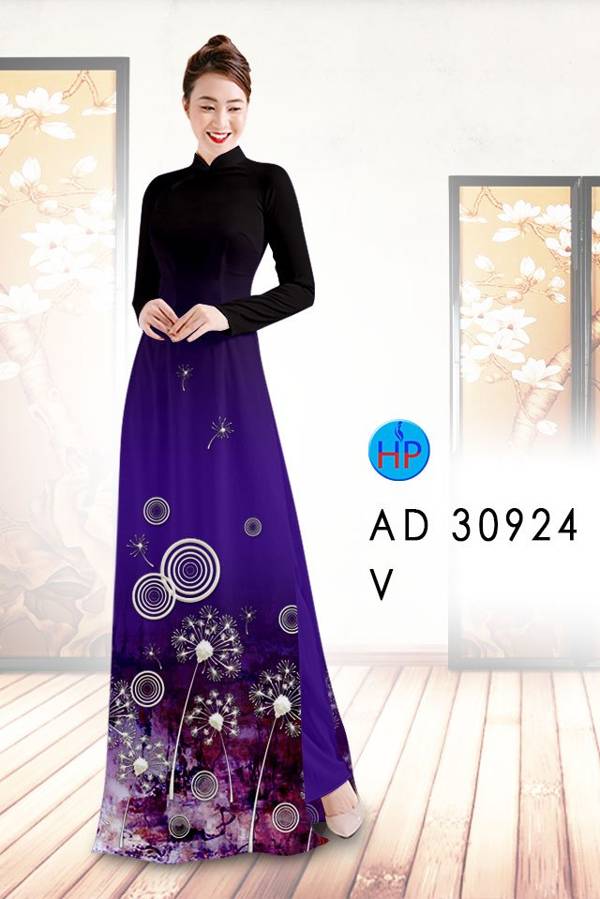 Vải Áo Dài Hoa Bồ Công Anh Thiết Kế 2021 AD 30924 52 Vải Áo Dài Hoa Bồ Công Anh Thiết Kế 2021 AD 30924