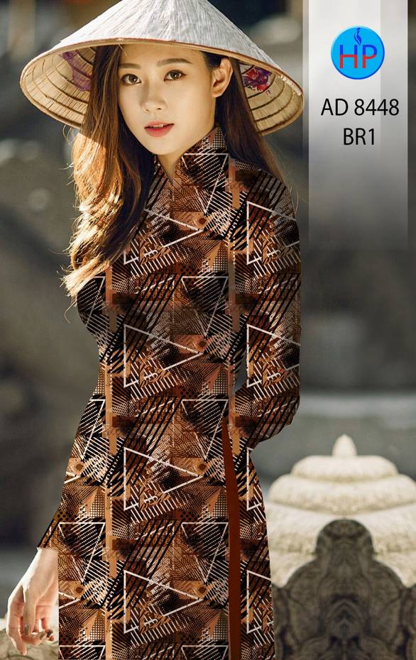 Vải Áo Dài Lập Thể Thiết Kế 2021 AD 8448