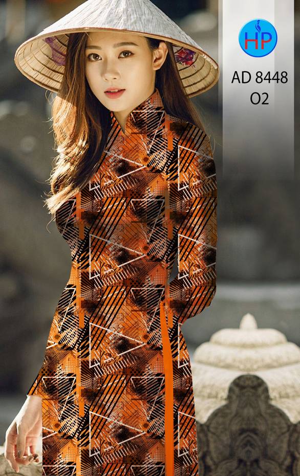 Vải Áo Dài Lập Thể Thiết Kế 2021 AD 8448