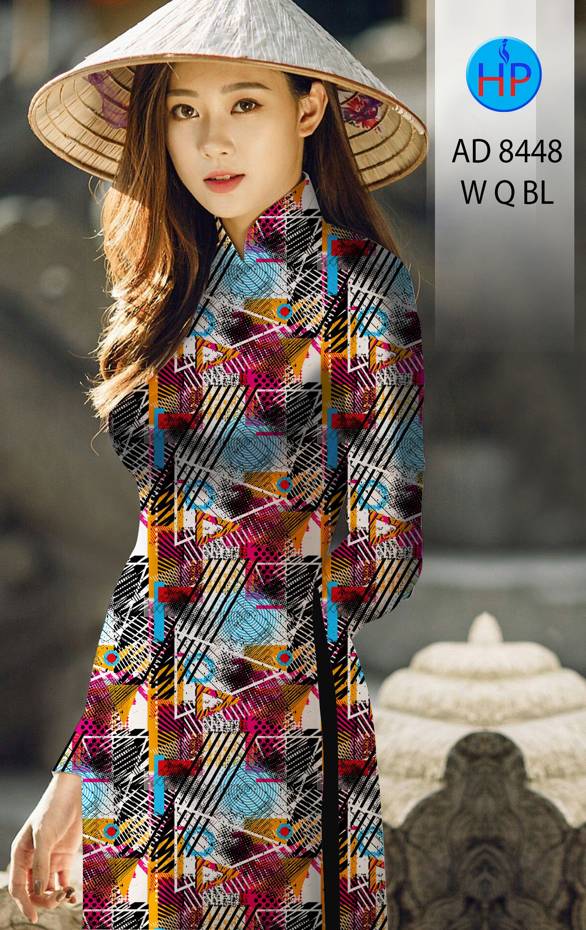 Vải Áo Dài Lập Thể Thiết Kế 2021 AD 8448