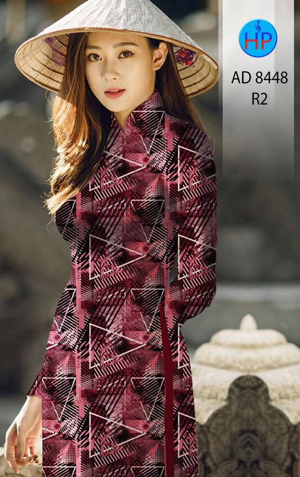 Vải Áo Dài Lập Thể Thiết Kế 2021 AD 8448