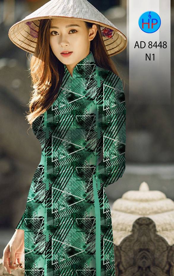 Vải Áo Dài Lập Thể Thiết Kế 2021 AD 8448
