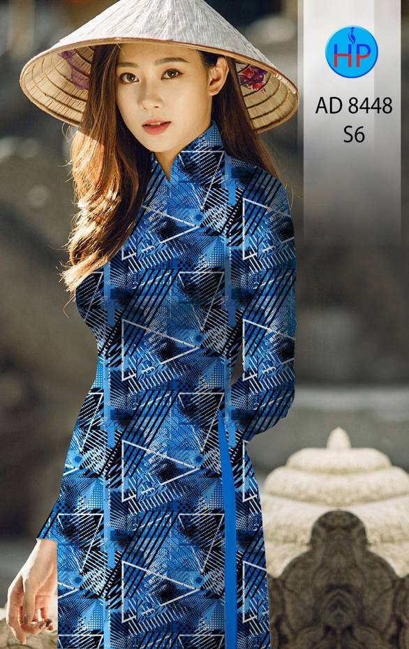 Vải Áo Dài Lập Thể Thiết Kế 2021 AD 8448