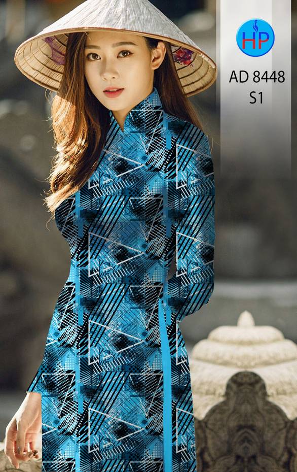 Vải Áo Dài Lập Thể Thiết Kế 2021 AD 8448