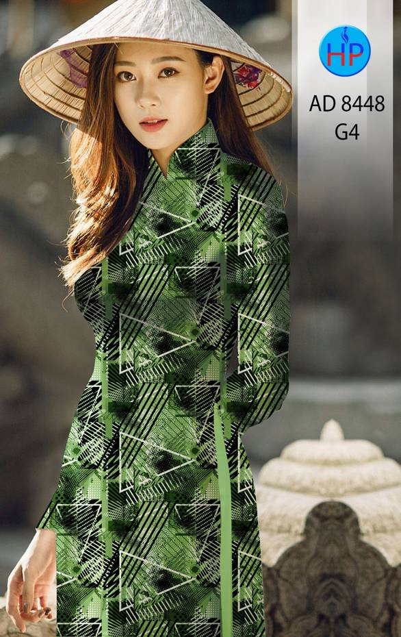 Vải Áo Dài Lập Thể Thiết Kế 2021 AD 8448