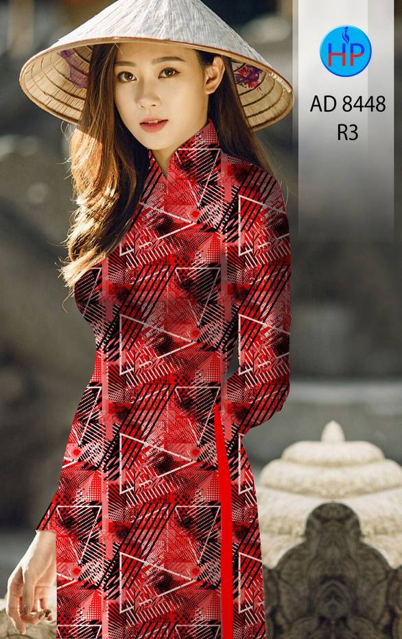 Vải Áo Dài Lập Thể Thiết Kế 2021 AD 8448