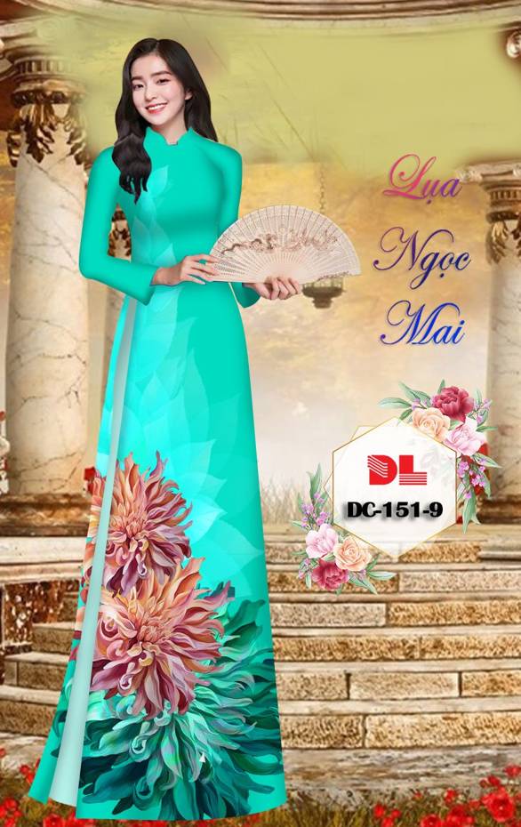 Vải Áo Dài Hoa In 3D Vừa Ra AD DC151 28 Vải Áo Dài Hoa In 3D Vừa Ra  AD DC151