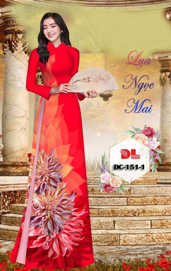 Vải Áo Dài Hoa In 3D Vừa Ra AD DC151 27 Vải Áo Dài Hoa In 3D Vừa Ra  AD DC151