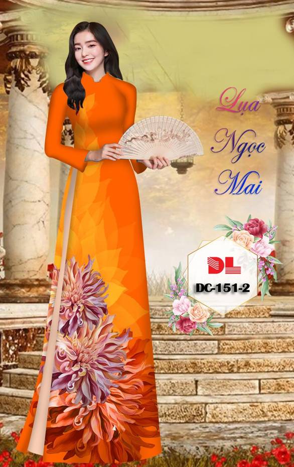 Vải Áo Dài Hoa In 3D Vừa Ra AD DC151 31 Vải Áo Dài Hoa In 3D Vừa Ra  AD DC151