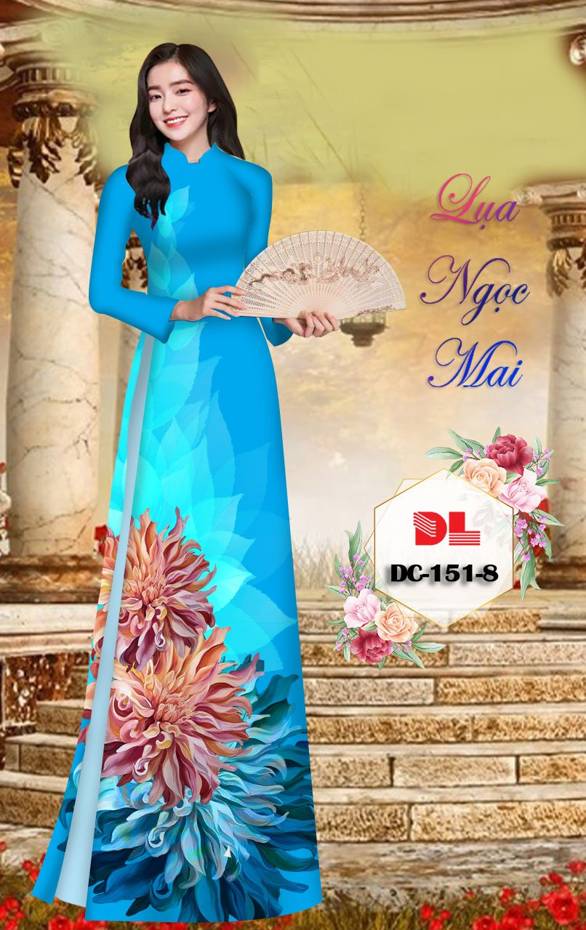 Vải Áo Dài Hoa In 3D Vừa Ra AD DC151 29 Vải Áo Dài Hoa In 3D Vừa Ra  AD DC151