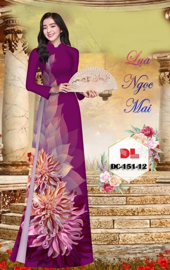Vải Áo Dài Hoa In 3D Vừa Ra AD DC151 34 Vải Áo Dài Hoa In 3D Vừa Ra  AD DC151