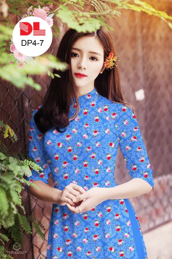 Vải Áo Dài Hoa Nhí Độc Đáo AD DP4 31 Vải Áo Dài Hoa Nhí Độc Đáo AD DP4