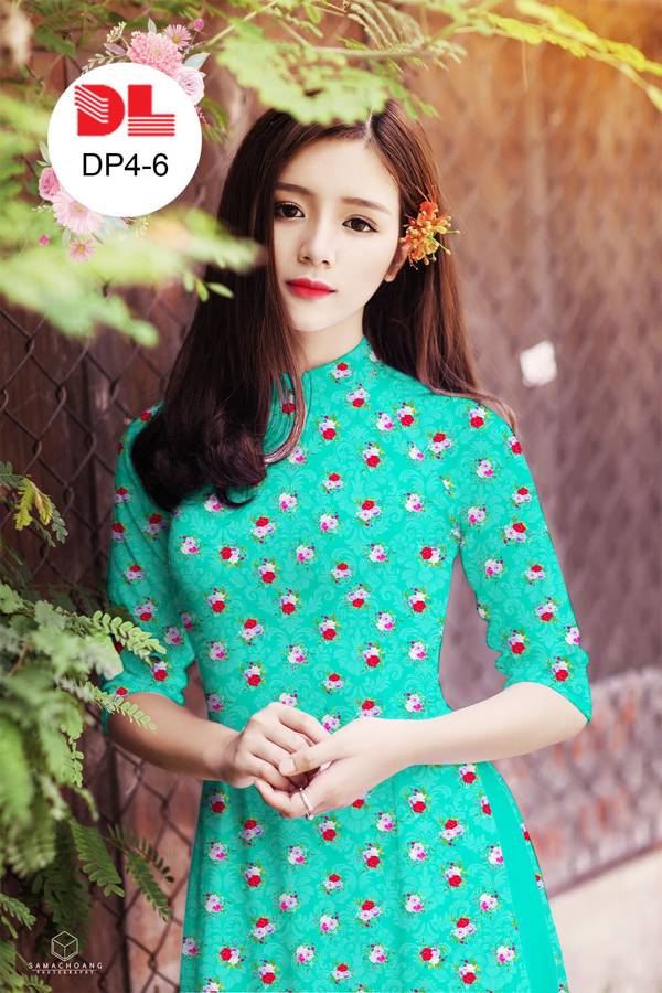 Vải Áo Dài Hoa Nhí Độc Đáo AD DP4 30 Vải Áo Dài Hoa Nhí Độc Đáo AD DP4