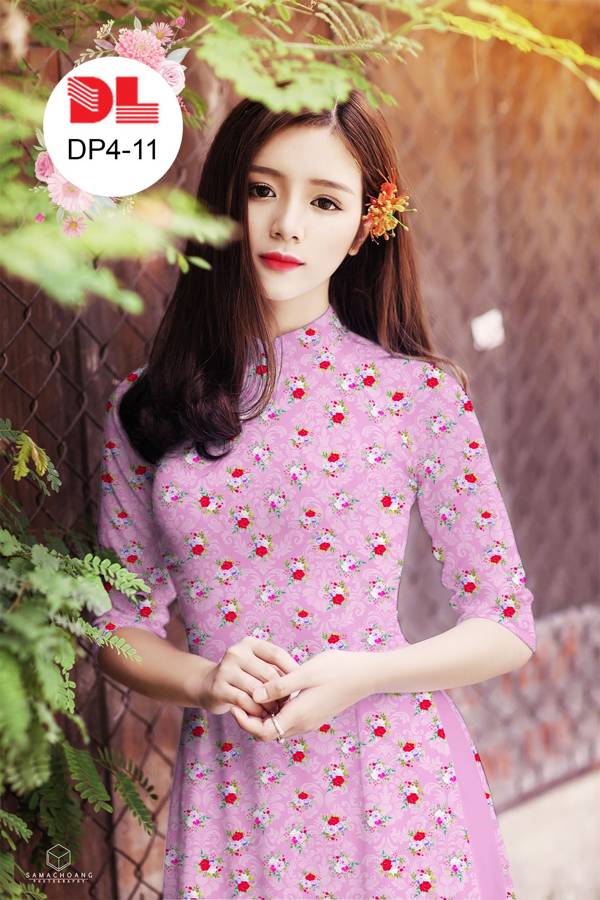 Vải Áo Dài Hoa Nhí Độc Đáo AD DP4 34 Vải Áo Dài Hoa Nhí Độc Đáo AD DP4