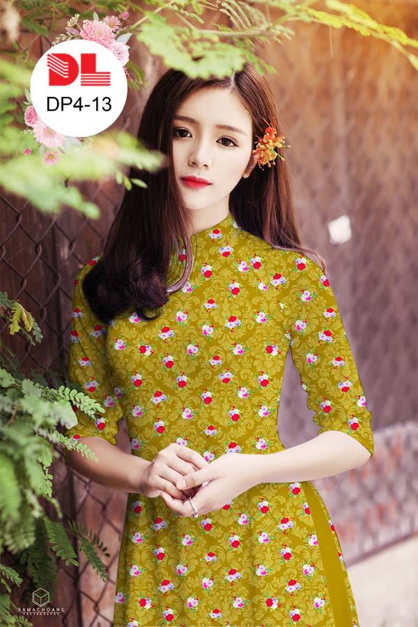 Vải Áo Dài Hoa Nhí Độc Đáo AD DP4 36 Vải Áo Dài Hoa Nhí Độc Đáo AD DP4