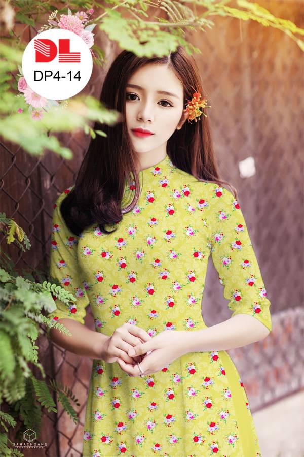 Vải Áo Dài Hoa Nhí Độc Đáo AD DP4 37 Vải Áo Dài Hoa Nhí Độc Đáo AD DP4