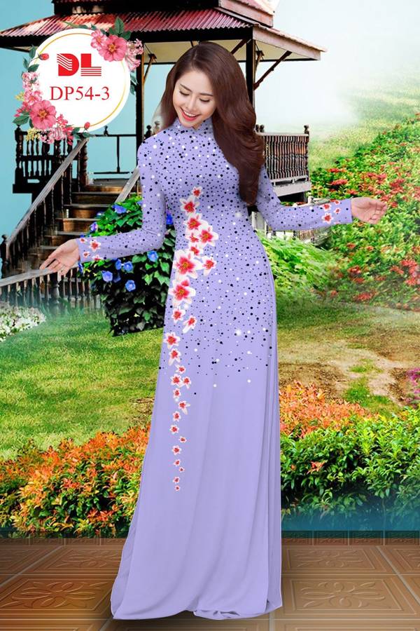 Vải Áo Dài Hoa In 3D Vừa Ra AD DP54 25 Vải Áo Dài Hoa In 3D Vừa Ra  AD DP54
