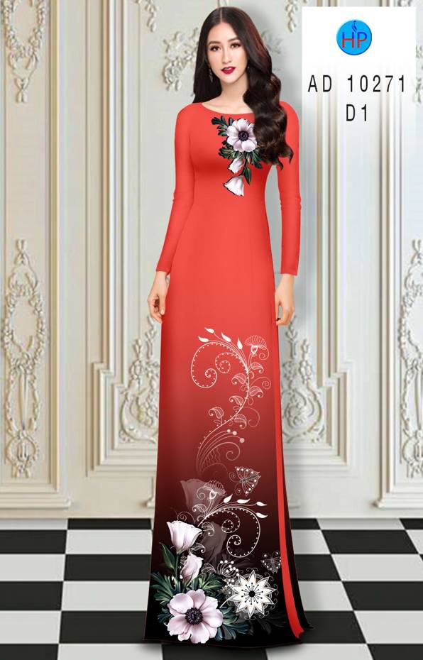 Vải Áo Dài Hoa In 3D Mới Ra AD 10271 47 Vải Áo Dài Hoa In 3D Mới Ra AD 10271