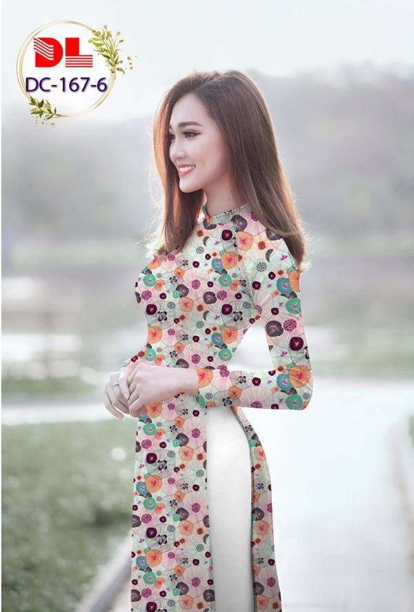 Vải Áo Dài Hoa Nhí Mới Ra AD DC167